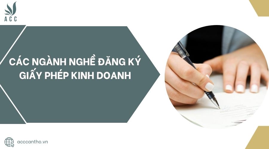 Các ngành nghề đăng ký giấy phép fv888