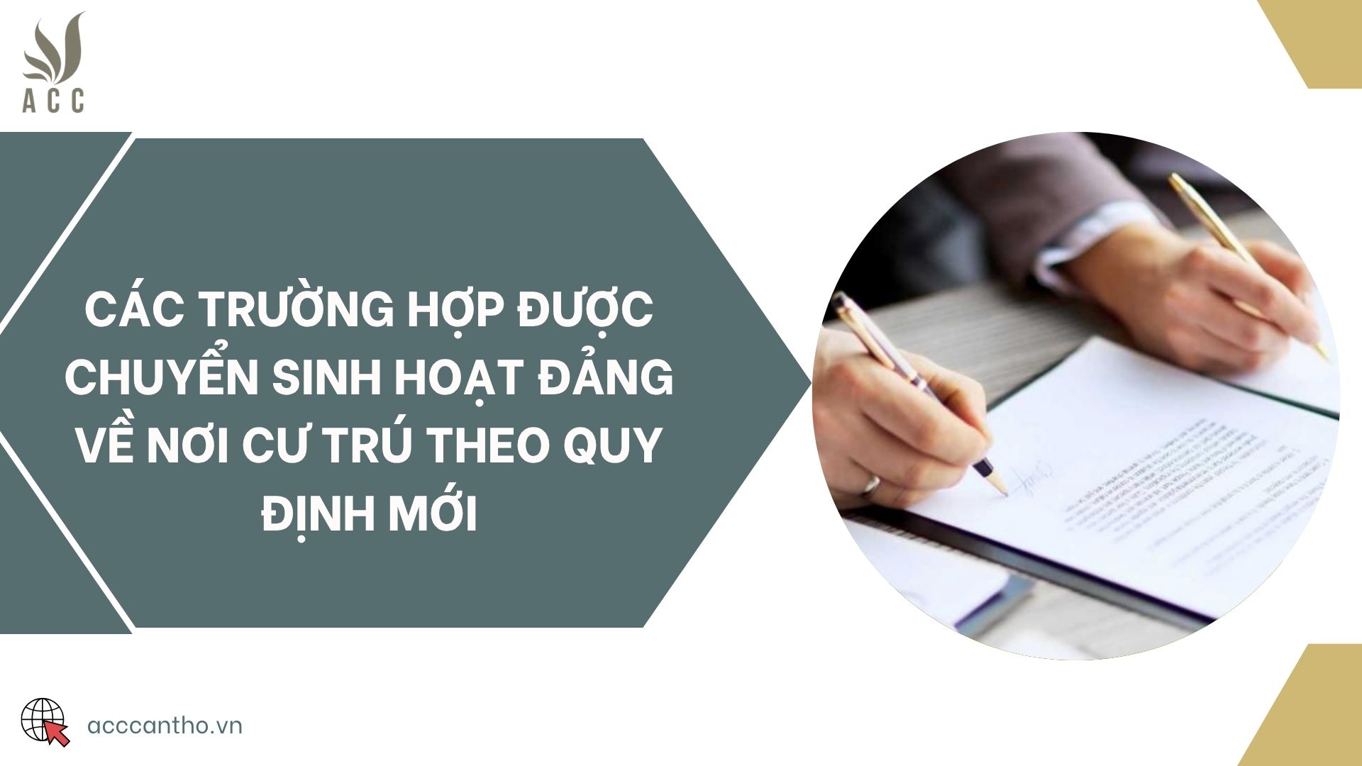 Các trường hợp được chuyển sinh hoạt Đảng về nơi cư trú theo quy định mới