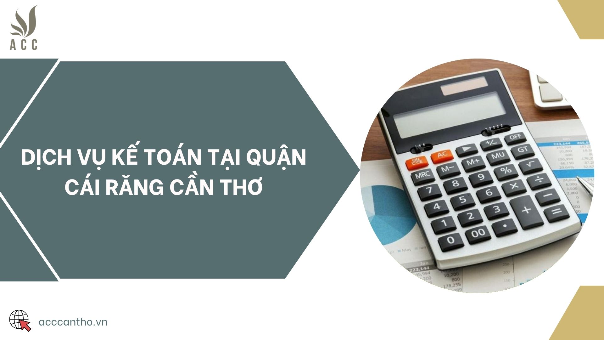 Dịch vụ kế toán tại quận Cái Răng Cần Thơ