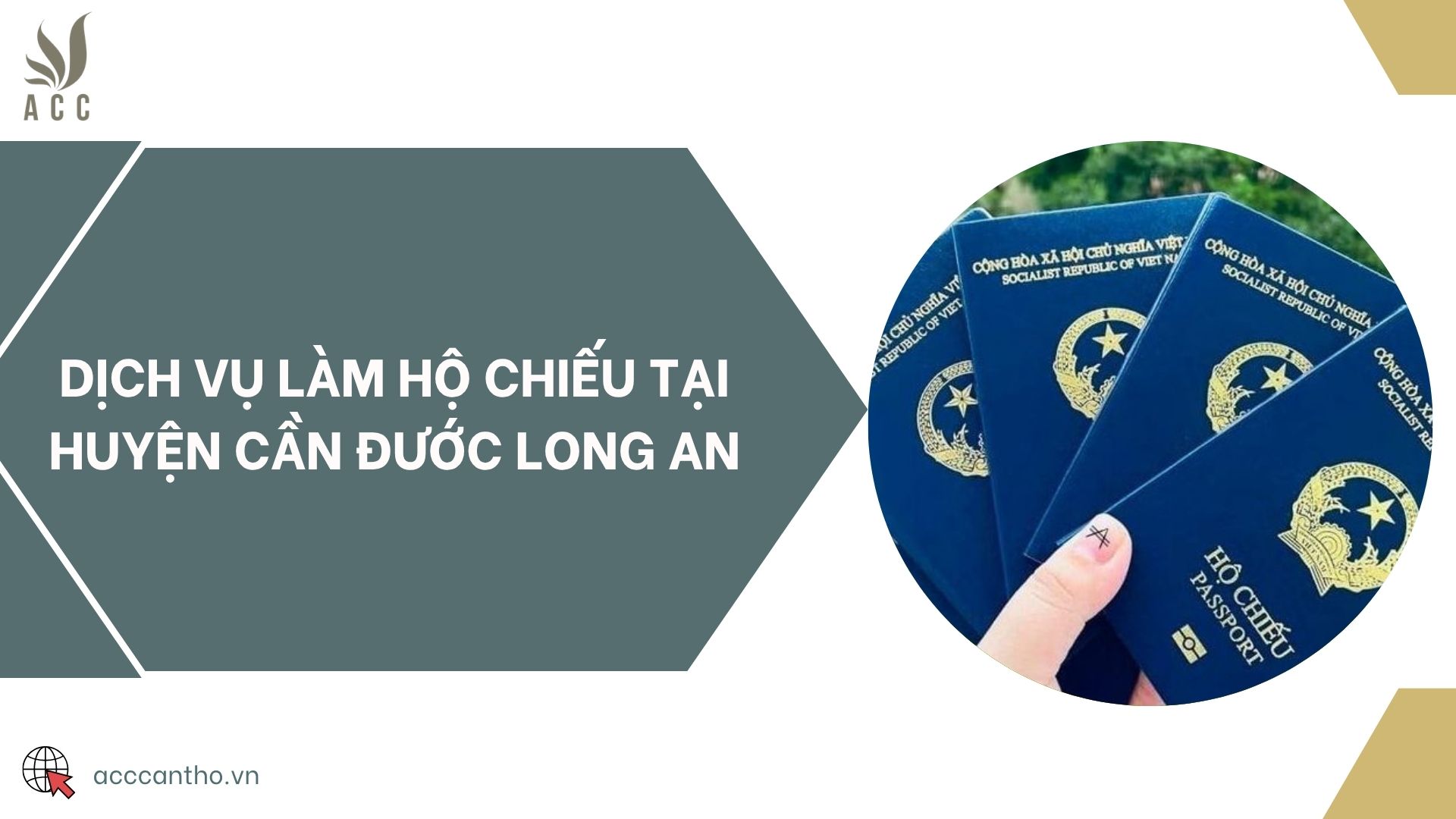 Dịch vụ làm hộ chiếu tại huyện Cần Đước Long An