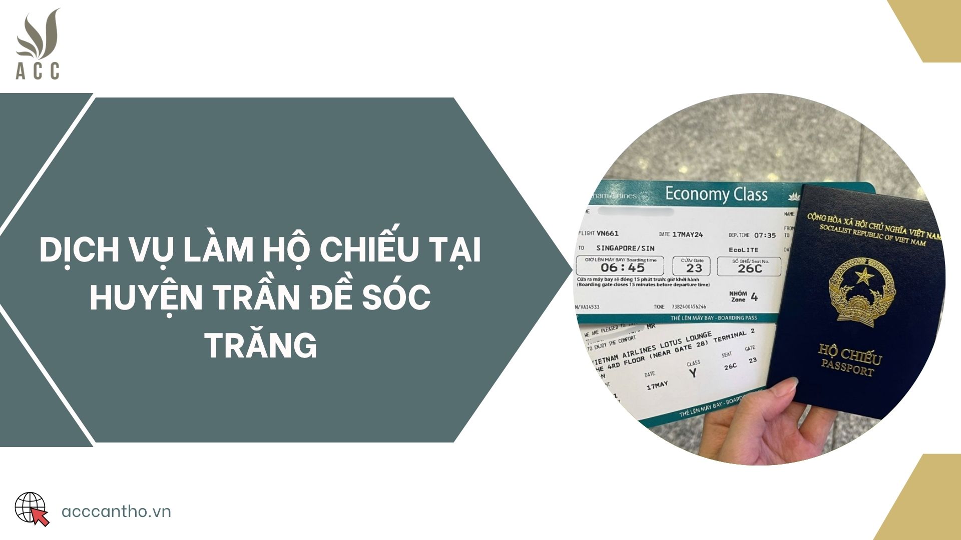 Dịch vụ làm hộ chiếu tại huyện Trần Đề Sóc Trăng