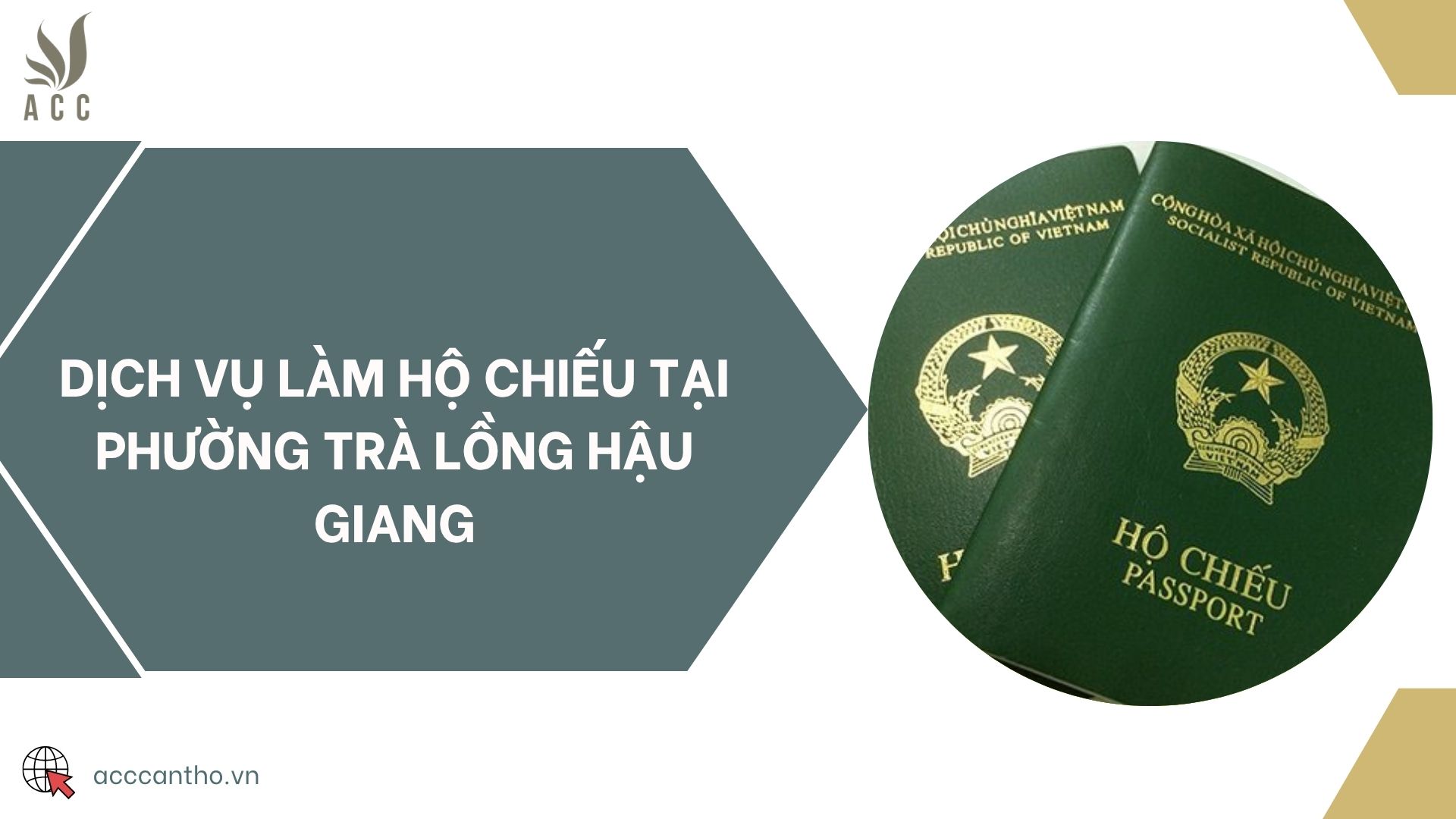 Dịch vụ làm hộ chiếu tại phường Trà Lồng Hậu Giang