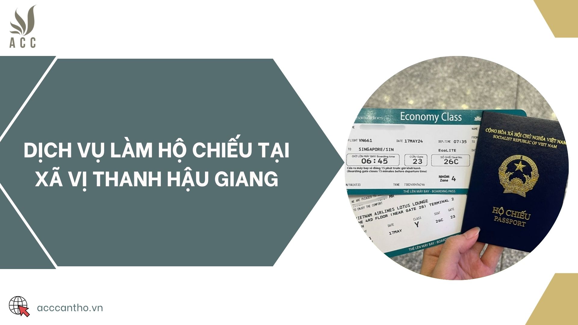Dịch vụ làm hộ chiếu tại xã Vị Thanh Hậu Giang