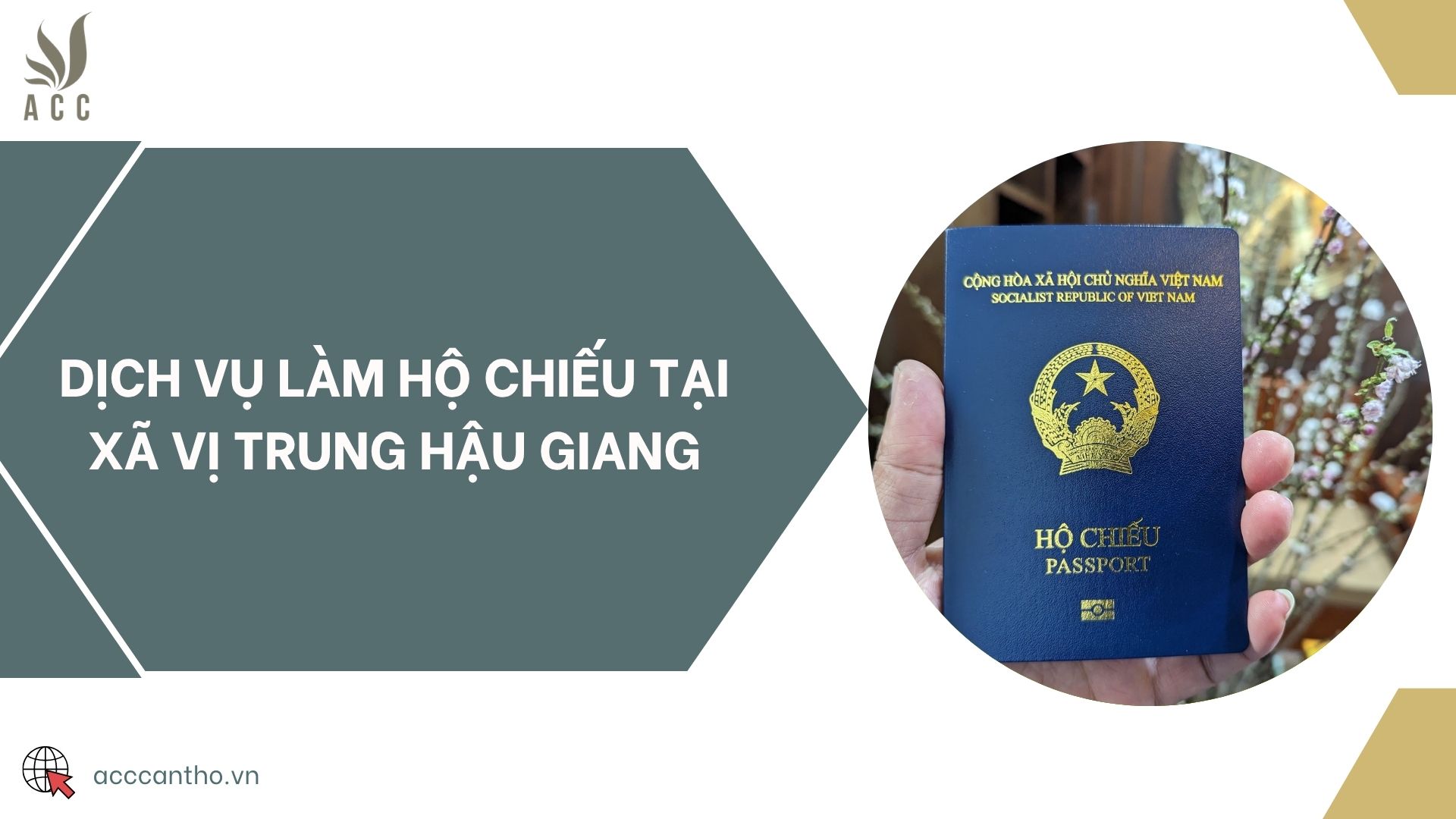 Dịch vụ làm hộ chiếu tại xã Vị Trung Hậu Giang