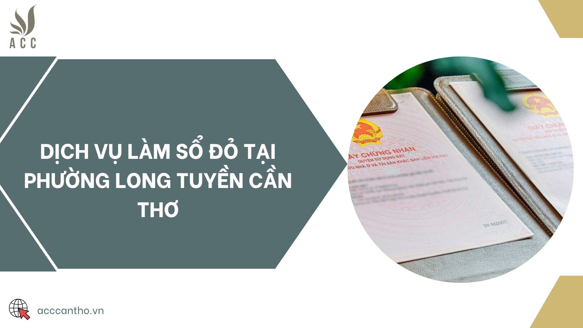 Dịch vụ làm sổ đỏ tại Phường Long Tuyền Cần Thơ