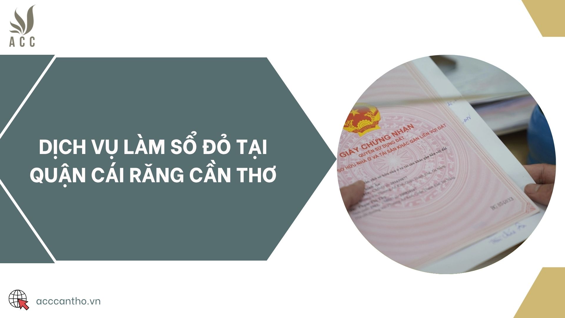Dịch vụ làm sổ đỏ tại Quận Cái Răng Cần Thơ