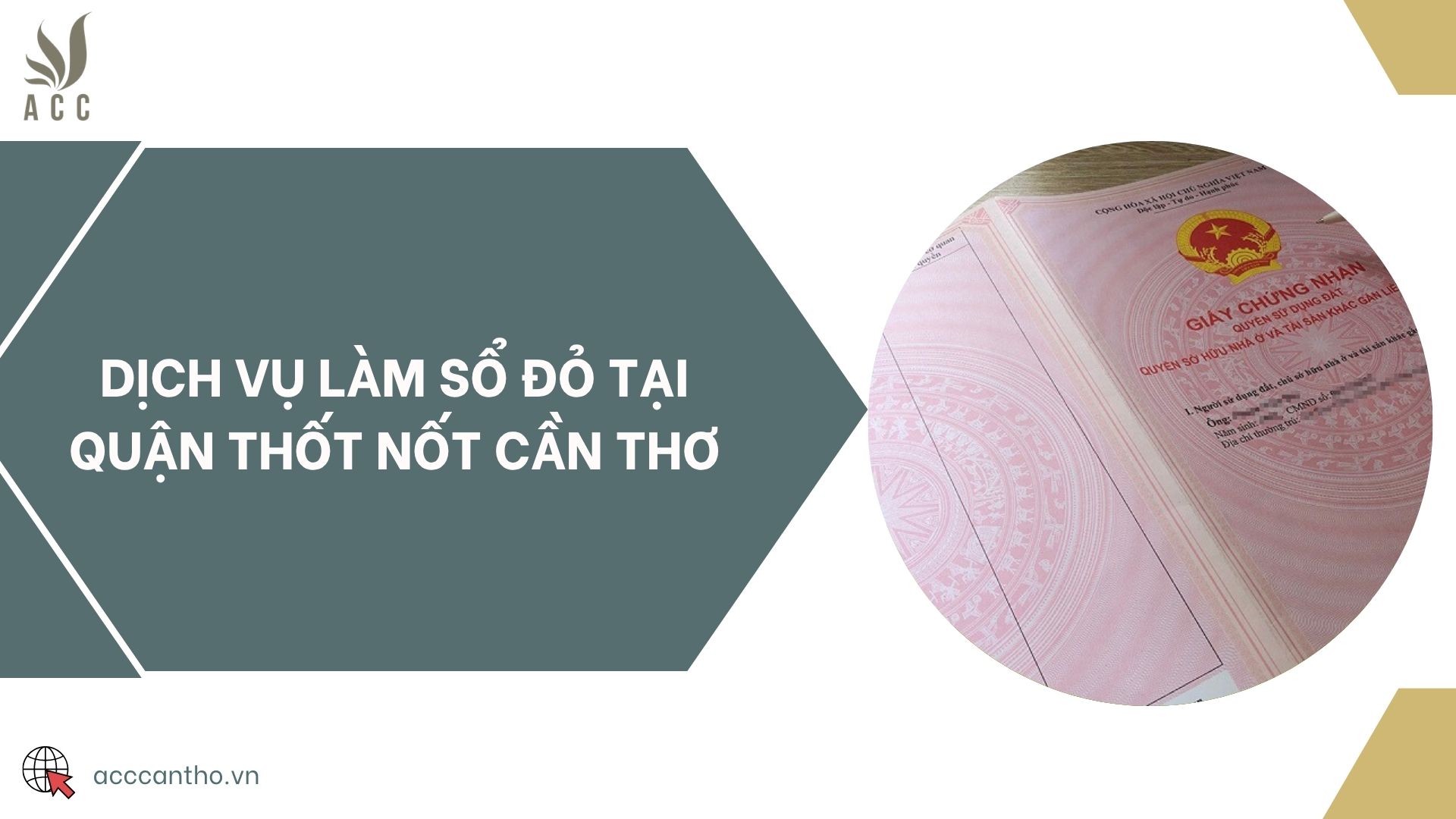 Dịch vụ làm sổ đỏ tại Quận Thốt Nốt Cần Thơ