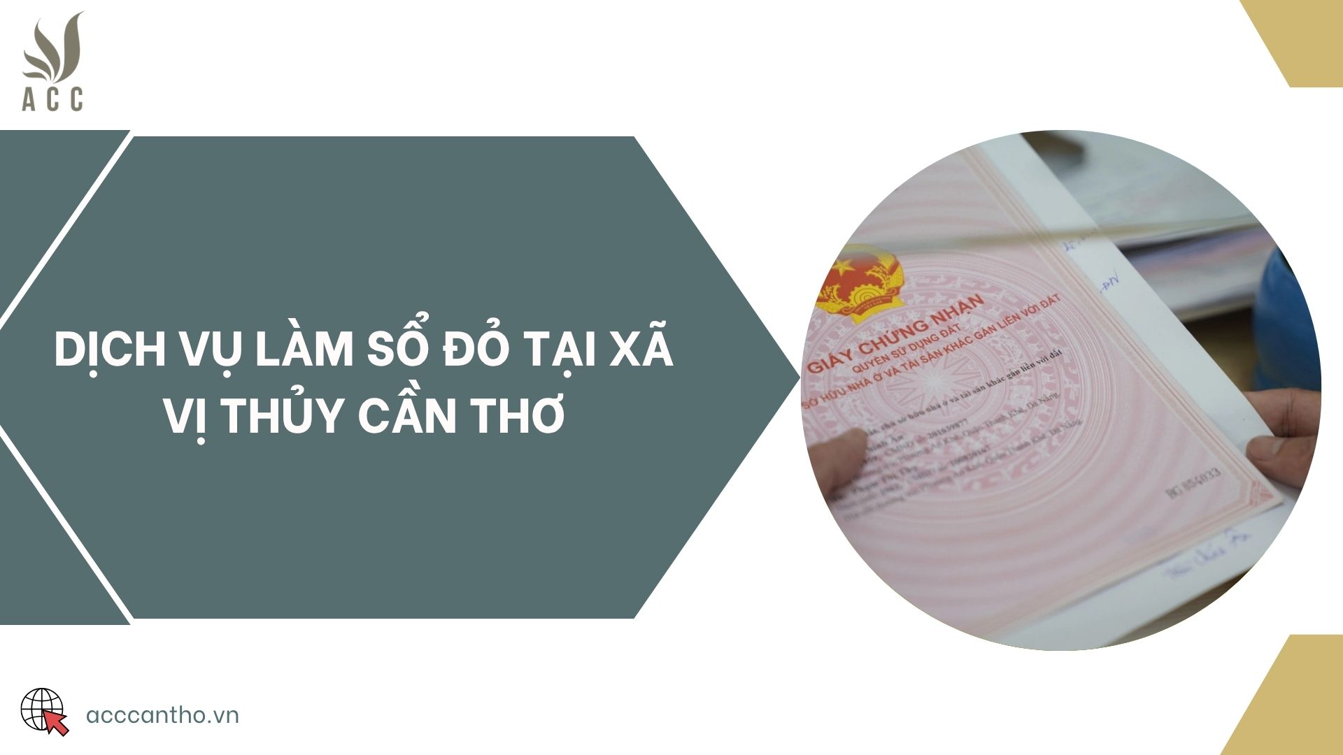 Dịch vụ làm sổ đỏ tại Xã Vị Thủy Cần Thơ