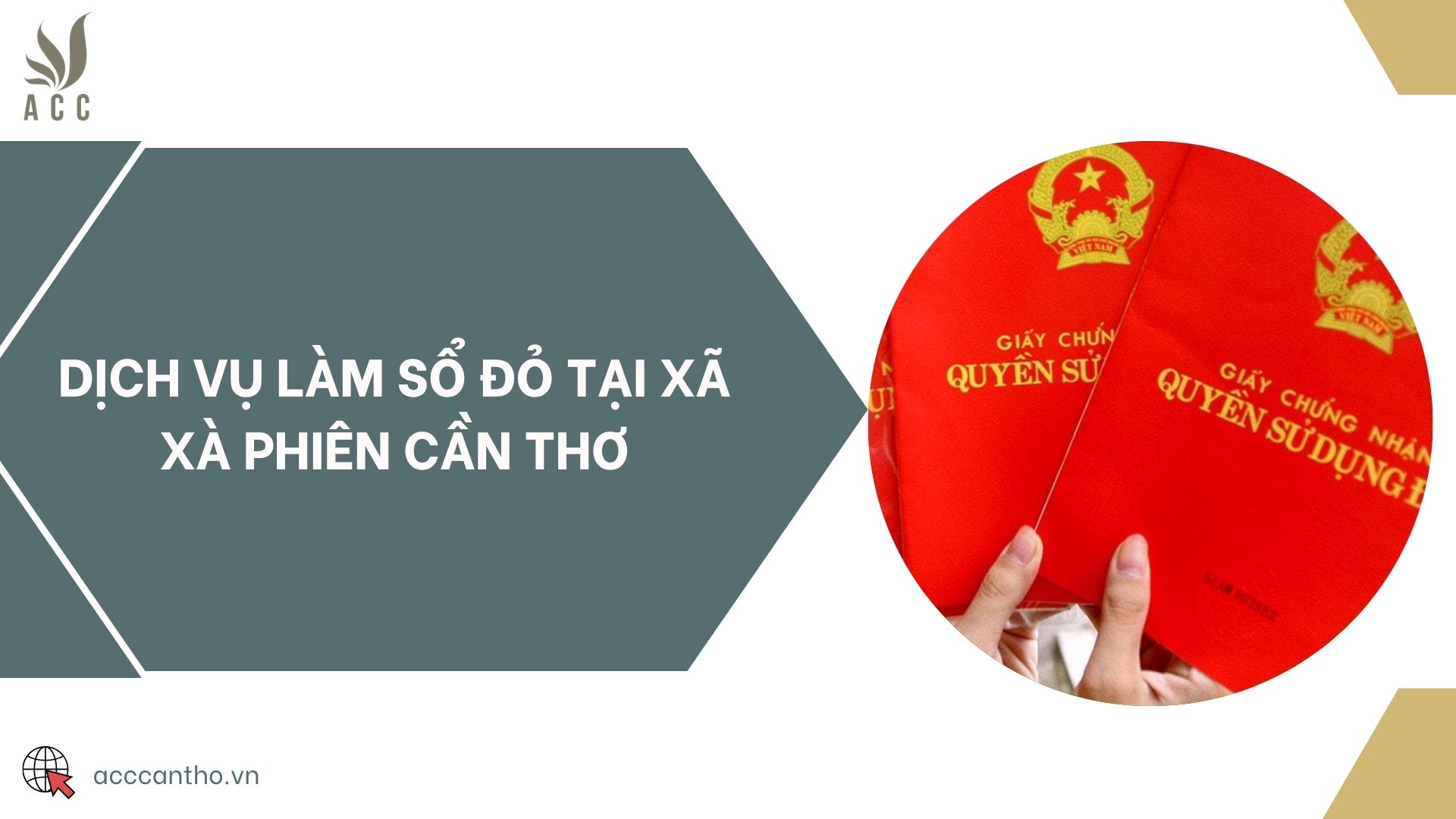 Dịch vụ làm sổ đỏ tại Xã Xà Phiên Cần Thơ