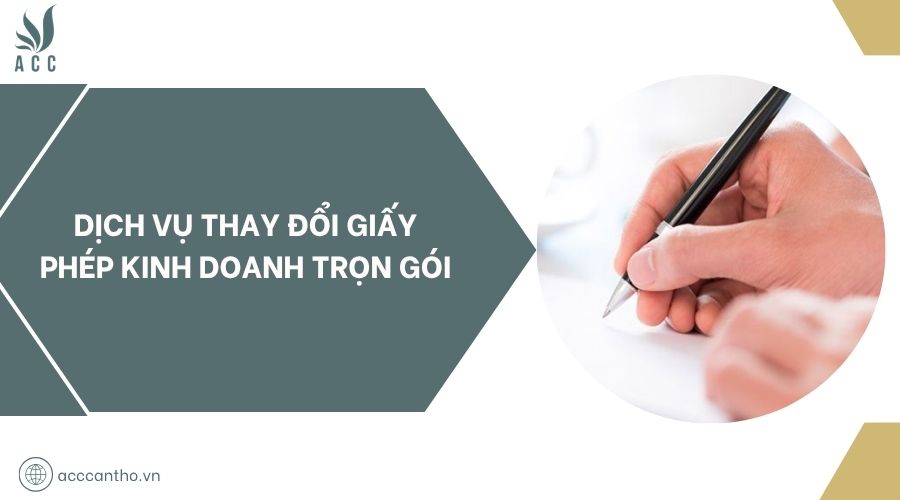 Dịch vụ thay đổi giấy phép fv888 trọn gói