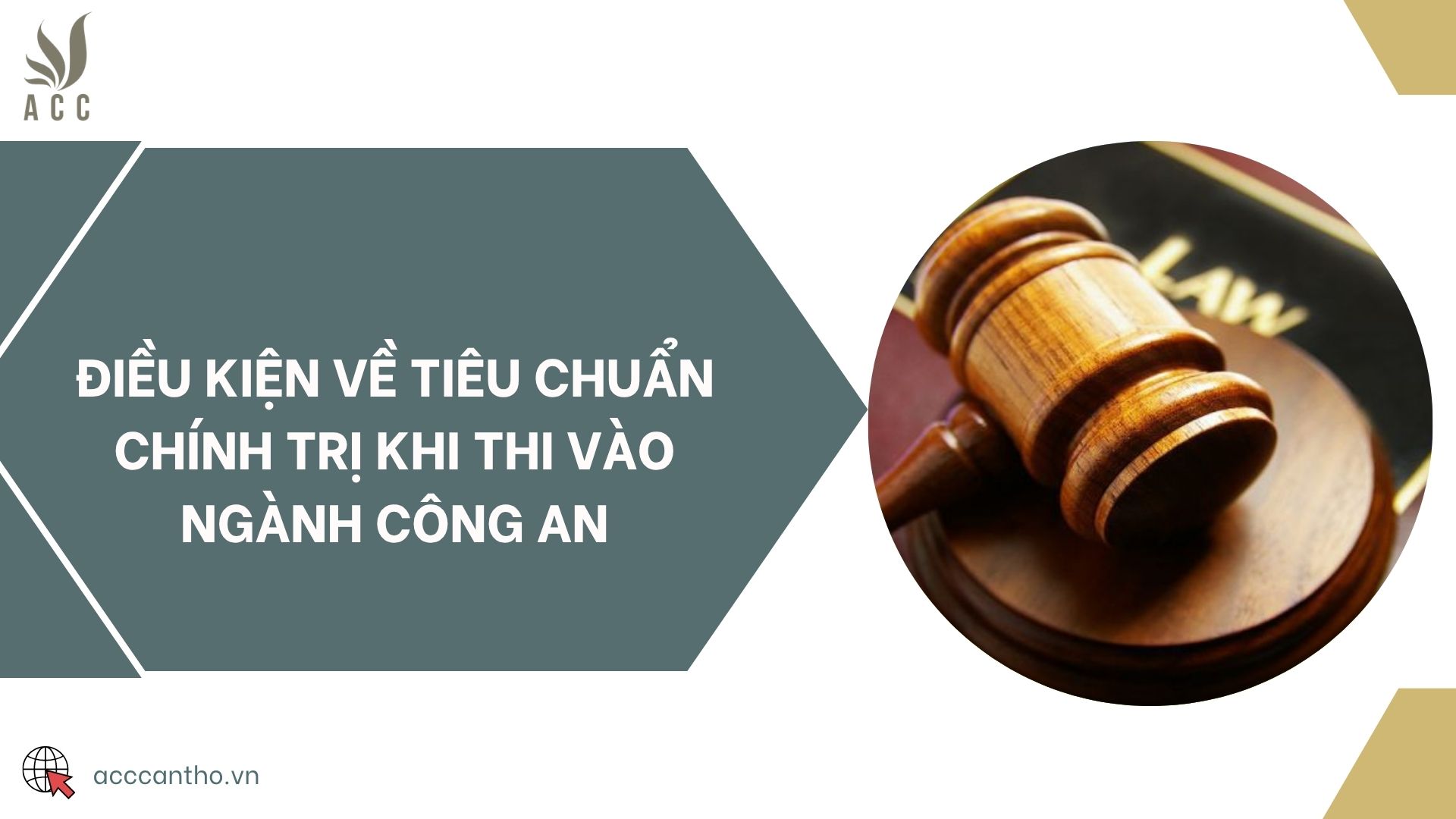 Điều kiện về tiêu chuẩn chính trị khi thi vào ngành Công an