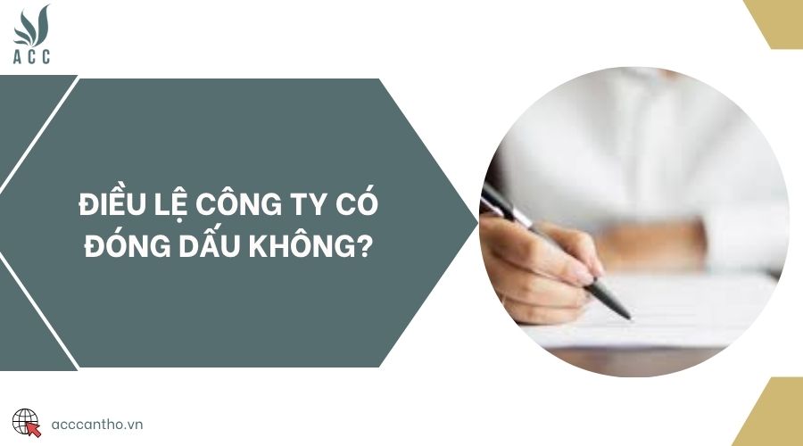 Điều lệ công ty có đóng dấu không?