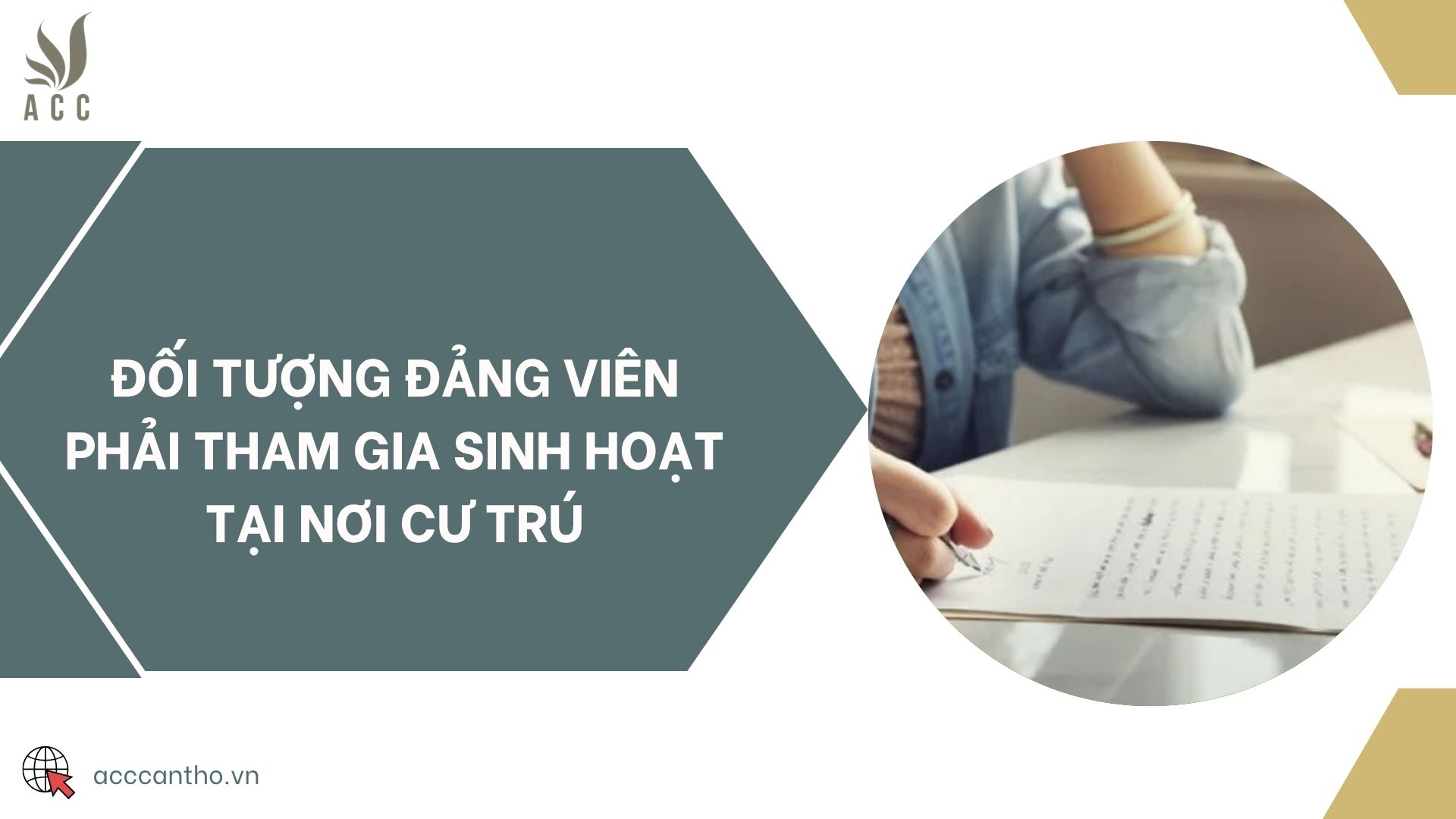 Đối tượng Đảng viên phải tham gia sinh hoạt tại nơi cư trú