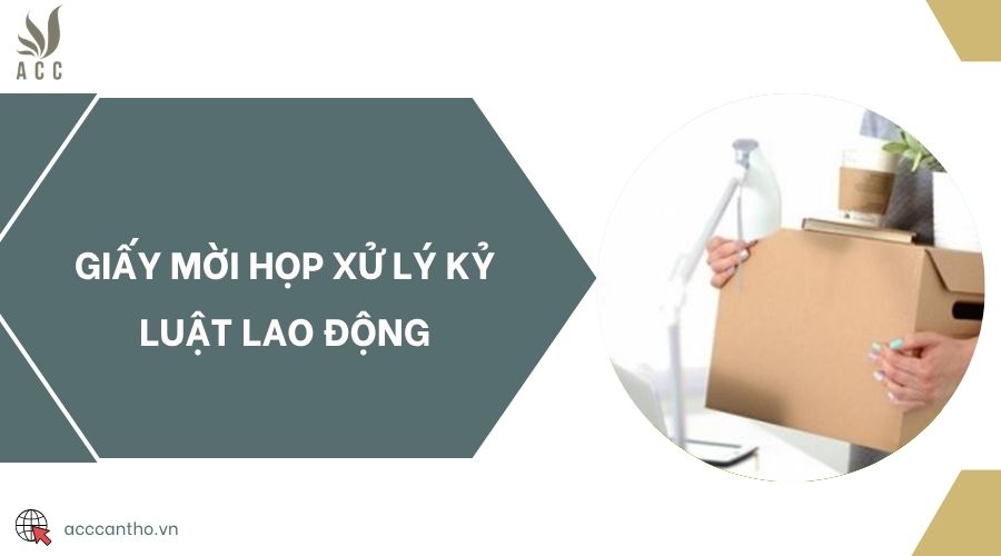 Giấy mời họp xử lý kỷ luật fv88 link