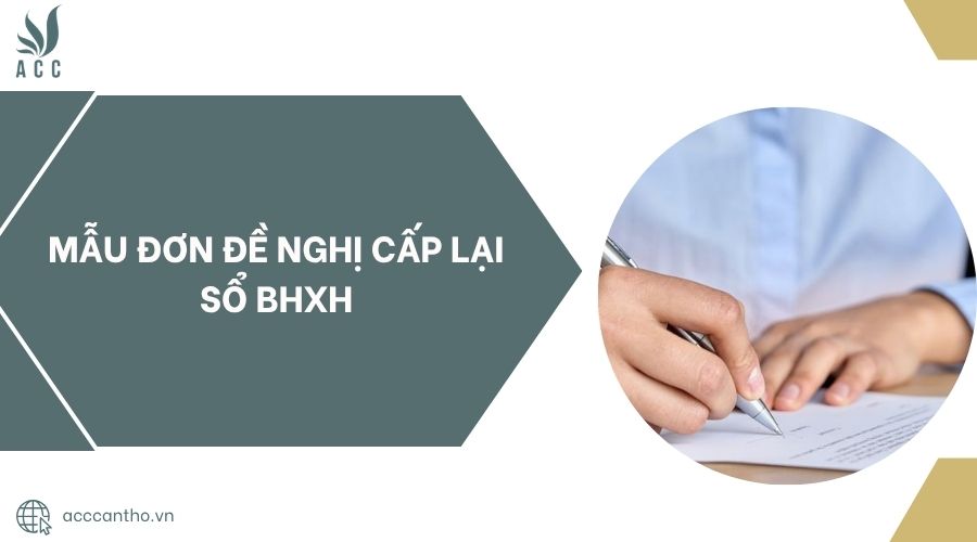 Mẫu Đơn đề nghị cấp lại sổ BHXH