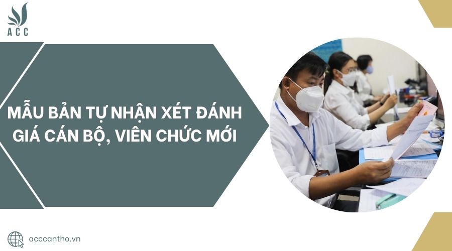 Mẫu bản tự nhận xét đánh giá cán bộ, viên chức mới