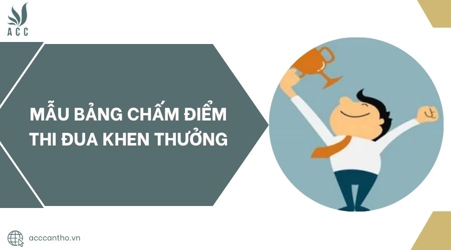Mẫu bảng chấm điểm thi đua khen thưởng