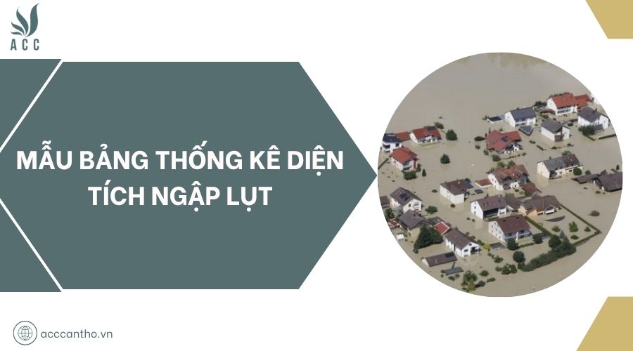 Mẫu bảng thống kê diện tích ngập lụt