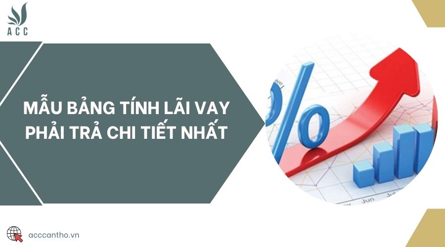 Mẫu bảng tính lãi vay phải trả chi tiết nhất