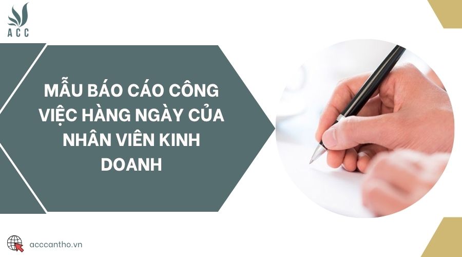Mẫu báo cáo công việc hàng ngày của nhân viên fv888
