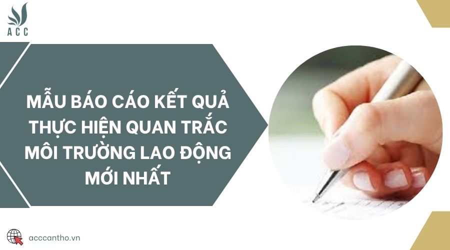 Mẫu báo cáo kết quả thực hiện quan trắc fv88 nhà cái fv88 link mới nhất