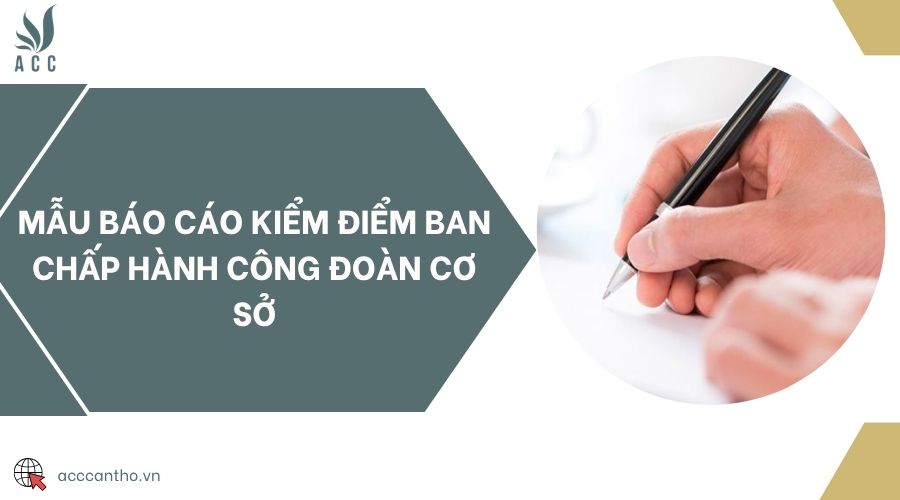 Mẫu báo cáo kiểm điểm ban chấp hành công đoàn cơ sở