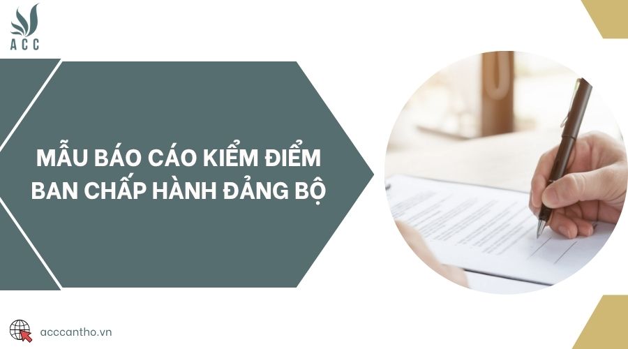 Mẫu báo cáo kiểm điểm ban chấp hành đảng bộ