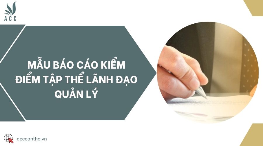 Mẫu báo cáo kiểm điểm tập thể lãnh đạo quản lý