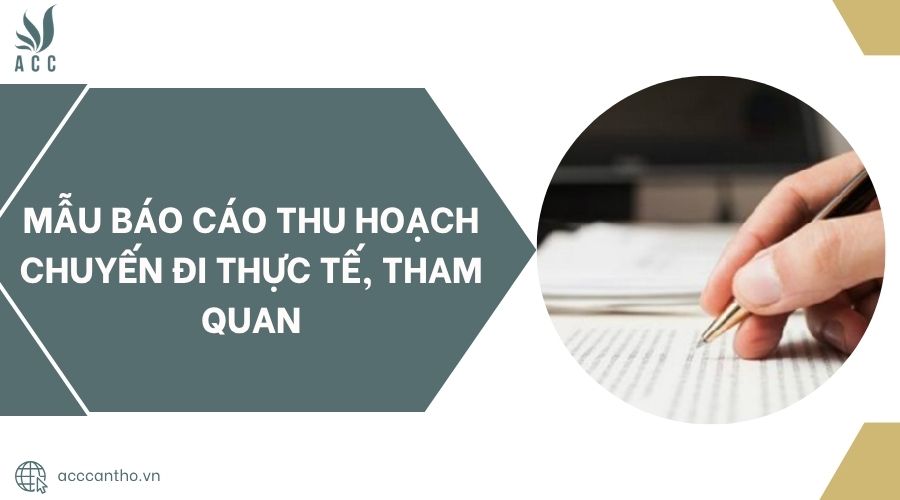 Mẫu báo cáo thu hoạch chuyến đi thực tế, tham quan