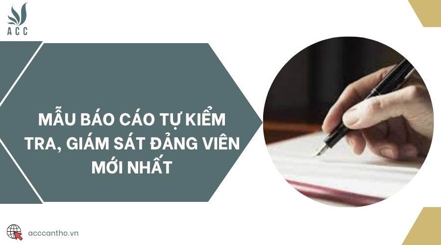 Mẫu báo cáo tự kiểm tra, giám sát đảng viên mới nhất