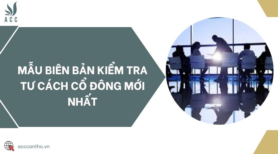 Mẫu biên bản kiểm tra tư cách cổ đông mới nhất