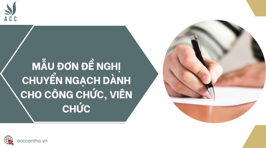 Mẫu đơn đề nghị chuyển ngạch dành cho công chức, viên chức