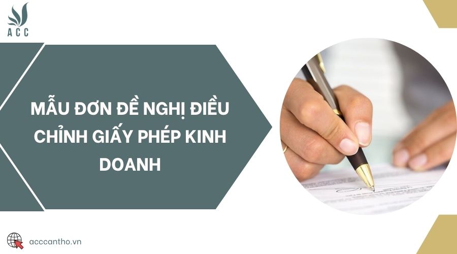 Mẫu đơn đề nghị điều chỉnh giấy phép fv888