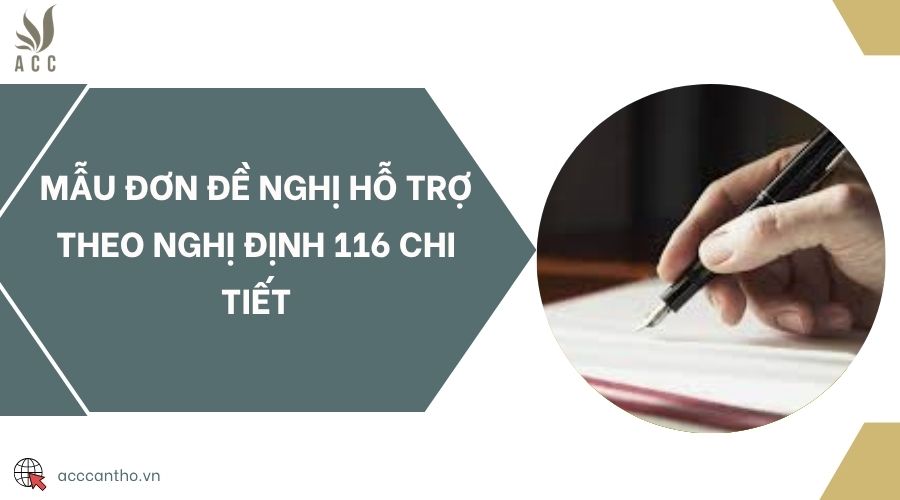 Mẫu đơn đề nghị hỗ trợ theo Nghị định 116 chi tiết