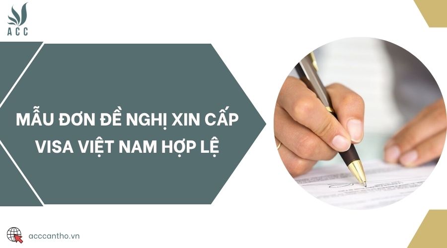 Mẫu đơn đề nghị xin cấp visa Việt Nam hợp lệ