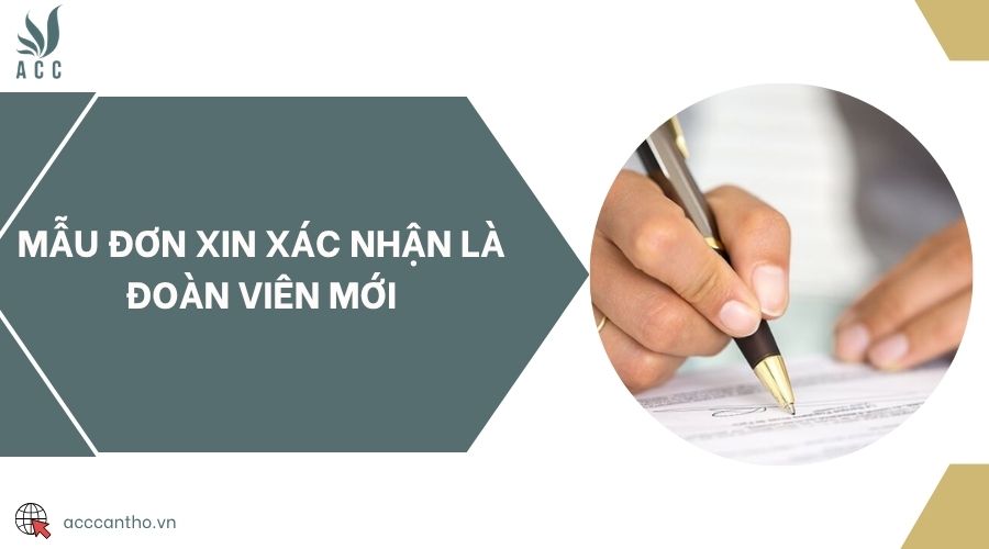Mẫu đơn xin xác nhận là đoàn viên mới