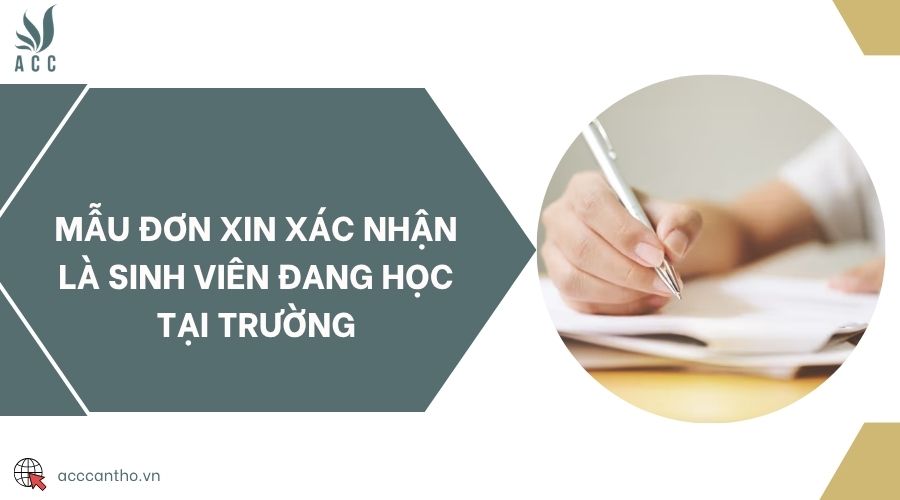 Mẫu đơn xin xác nhận là sinh viên đang học tại trường
