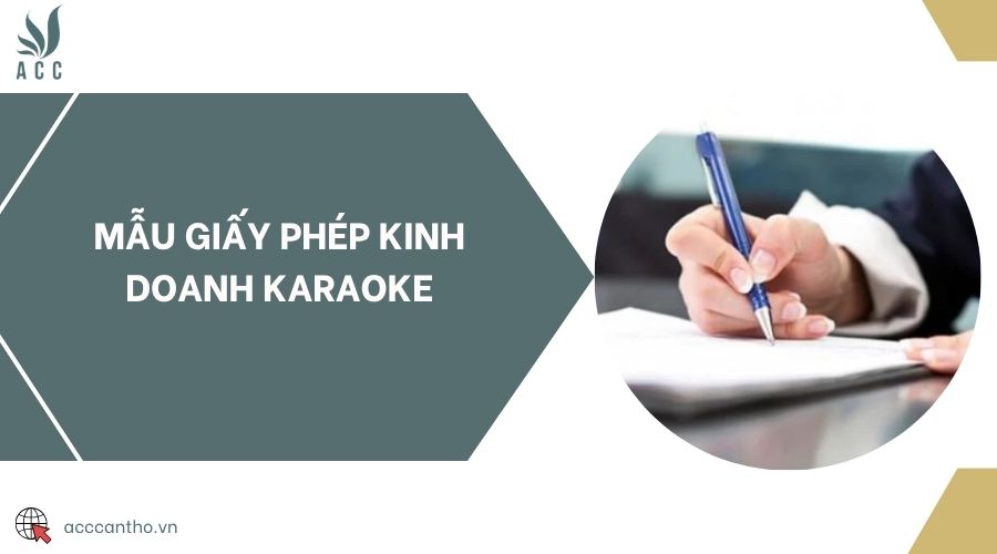 Mẫu giấy phép fv888 karaoke