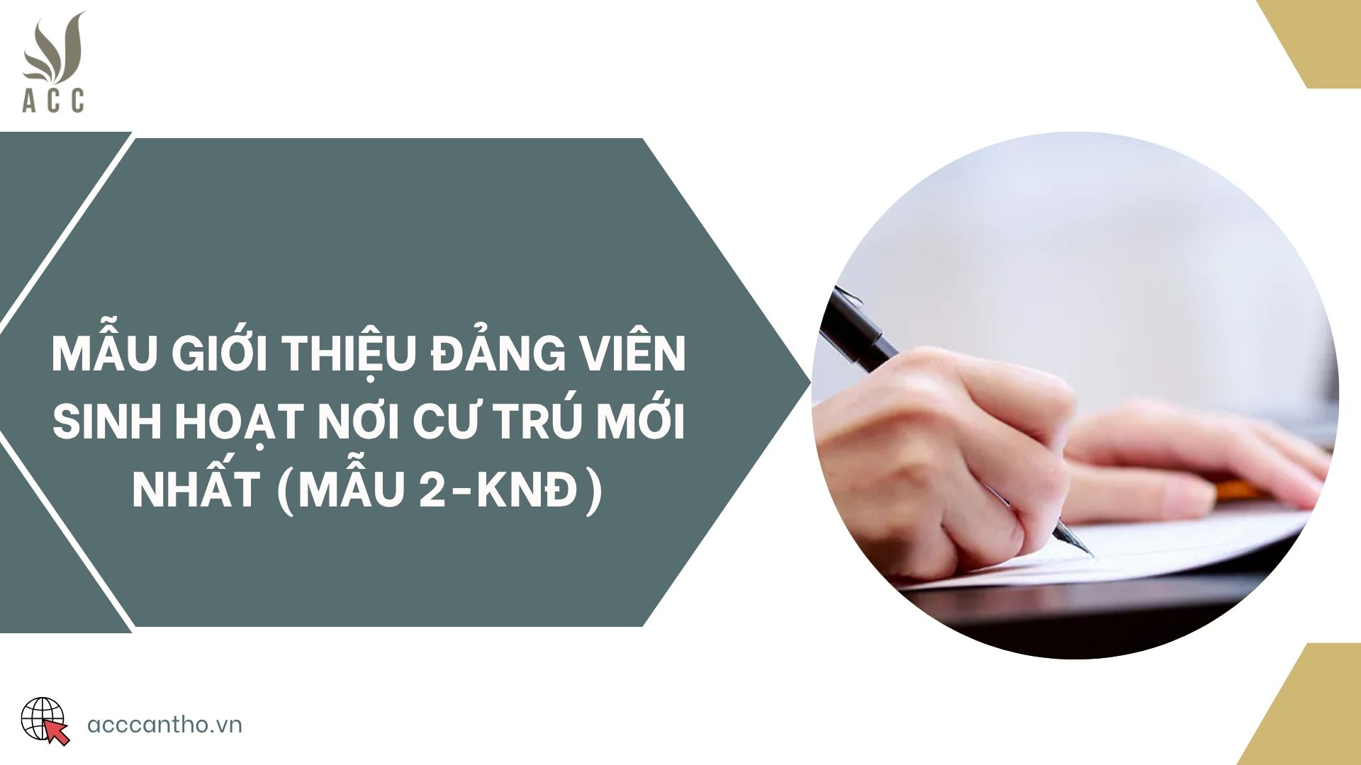 Mẫu giới thiệu Đảng viên sinh hoạt nơi cư trú mới nhất (Mẫu 2-KNĐ)