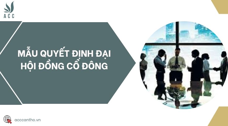 Mẫu quyết định đại hội đồng cổ đông