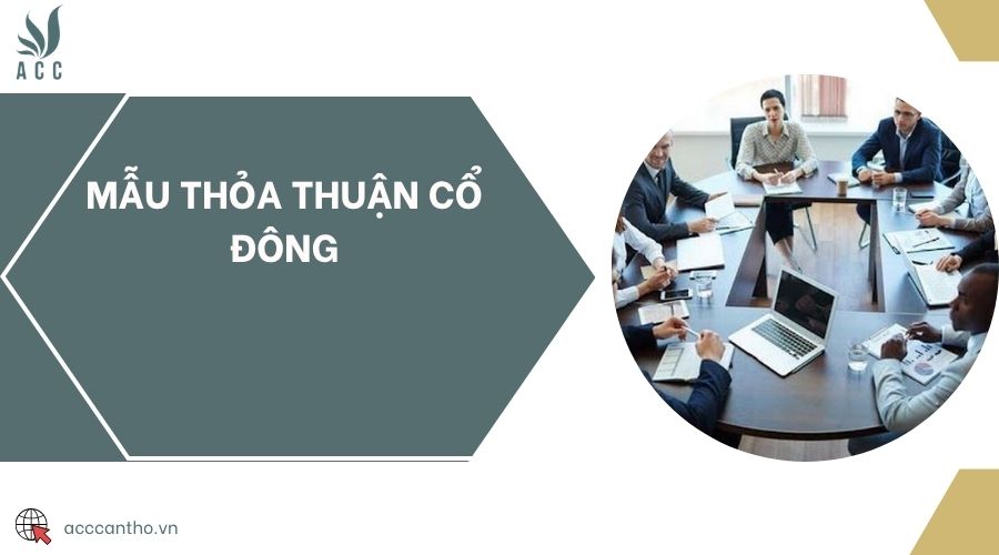 Mẫu thỏa thuận cổ đông