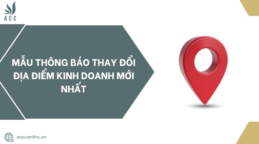 Mẫu thông báo thay đổi địa điểm fv888 mới nhất