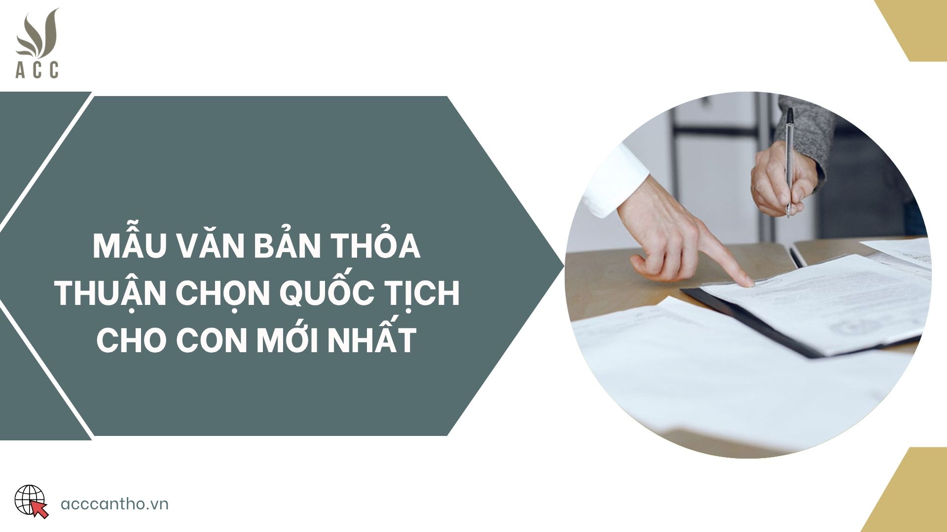 Mẫu văn bản thỏa thuận chọn quốc tịch cho con mới nhất