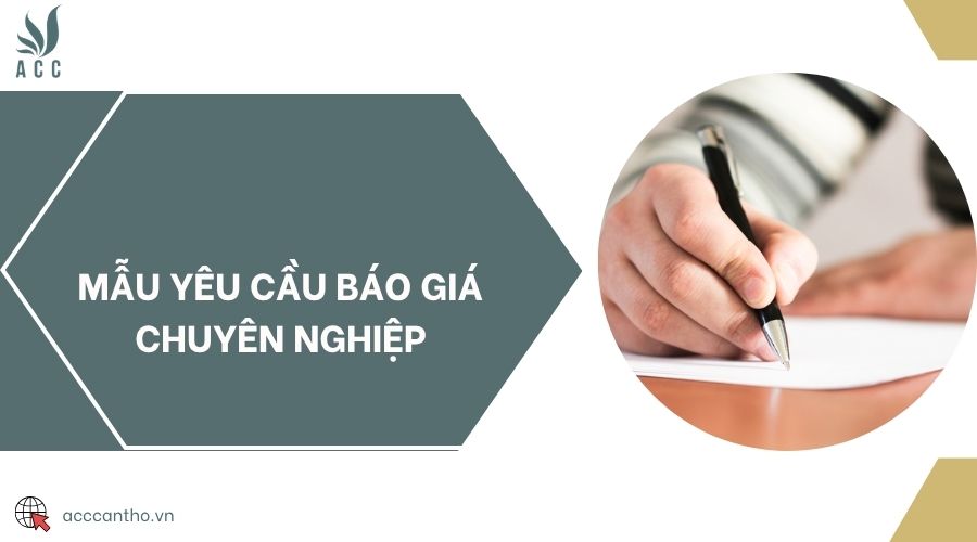 Mẫu yêu cầu báo giá chuyên nghiệp