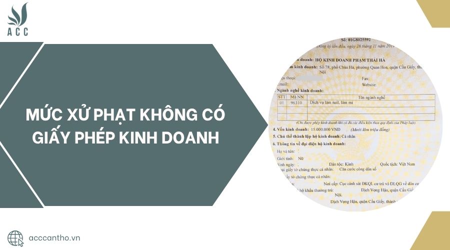 Mức xử phạt không có giấy phép fv888