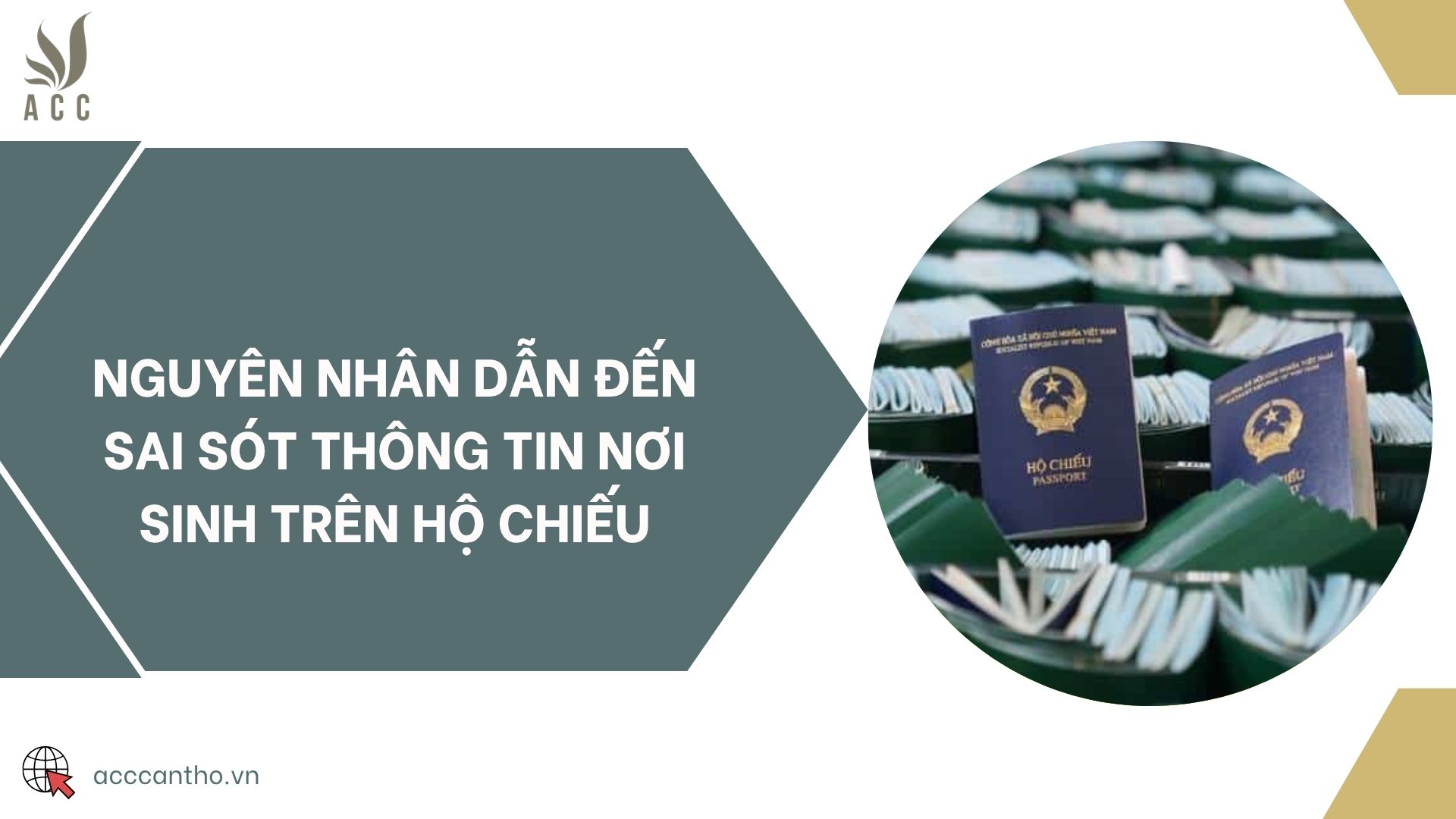 Nguyên nhân dẫn đến sai sót thông tin nơi sinh trên hộ chiếu