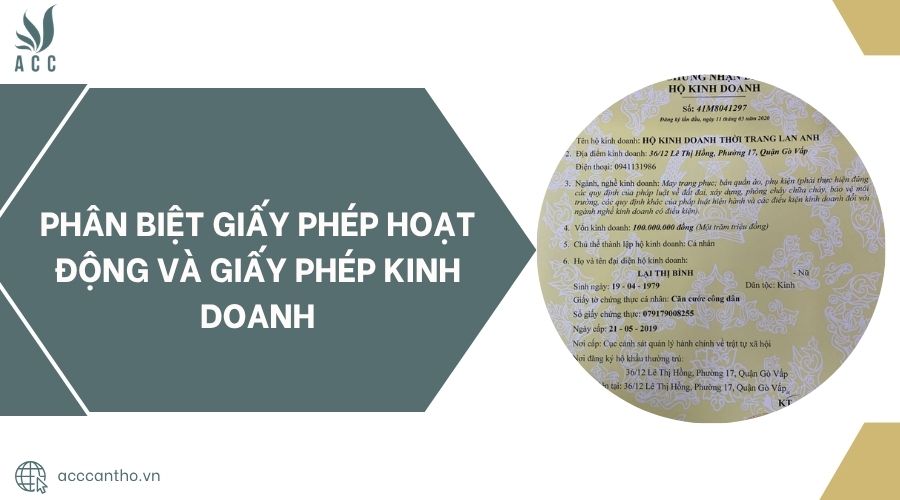 Phân biệt giấy phép hoạt động và giấy phép fv888