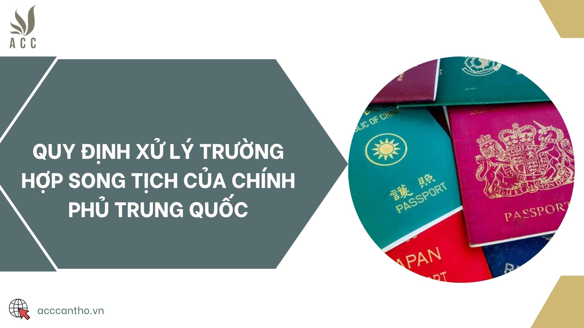 Quy định xử lý trường hợp song tịch của Chính phủ Trung Quốc