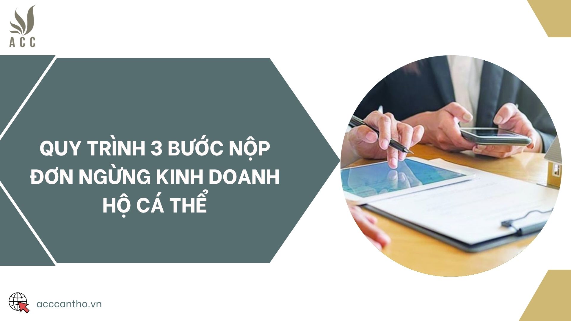 Quy trình 3 bước nộp đơn ngừng fv888 hộ cá thể