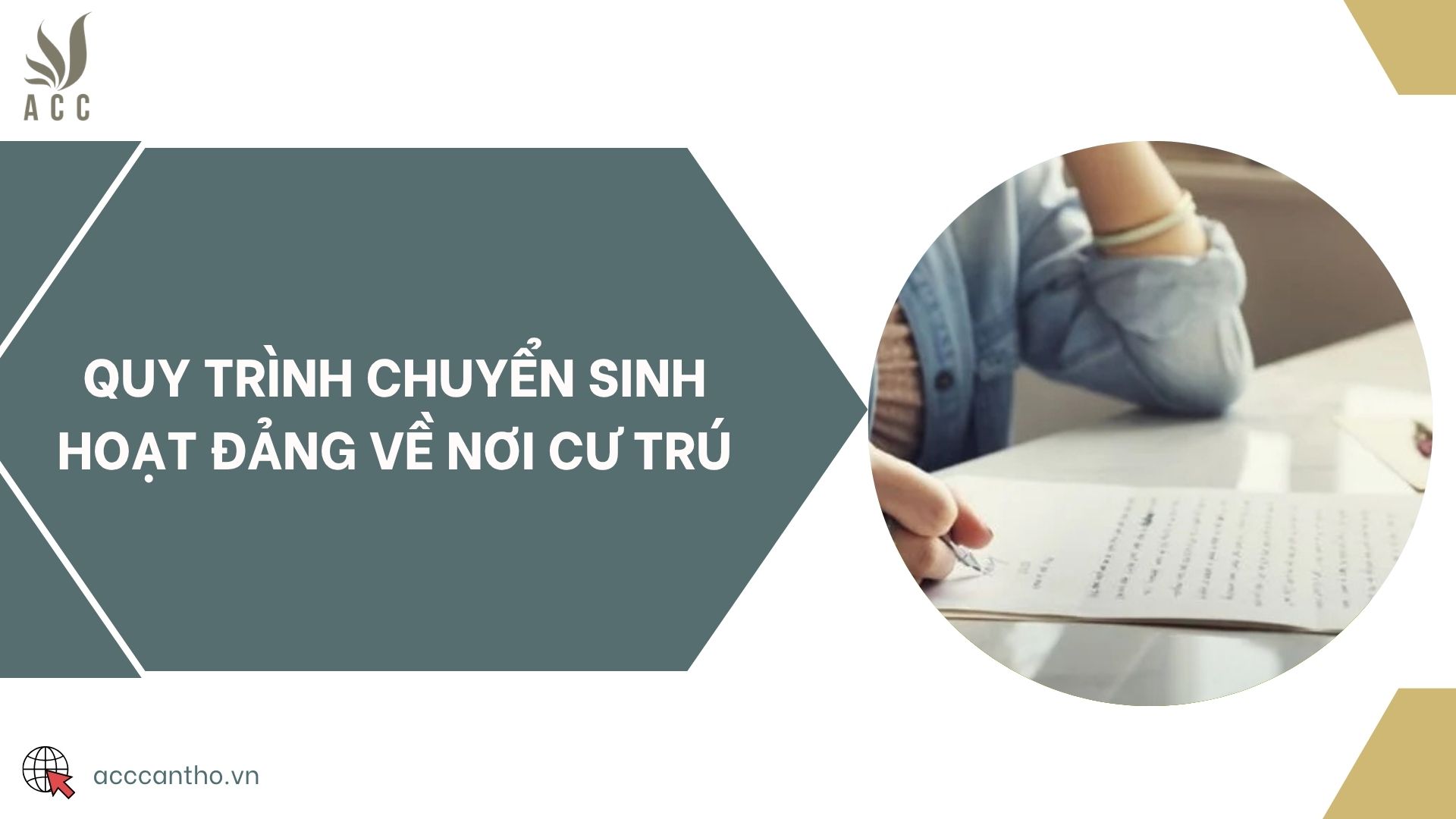 Quy trình chuyển sinh hoạt Đảng về nơi cư trú